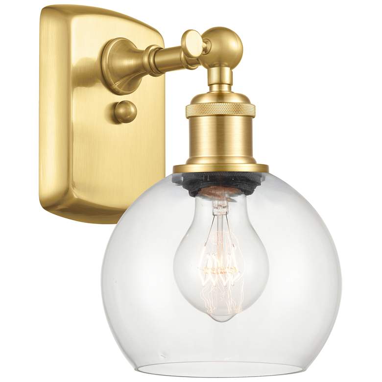 Image 1 Athens 6 inch LED Sconce - Gold Finish - Clear Shade