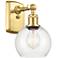 Athens 6" LED Sconce - Gold Finish - Clear Shade