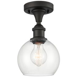 Athens  6" LED Semi-Flush Mount - Oil Rubbed Bronze - Clear Shade