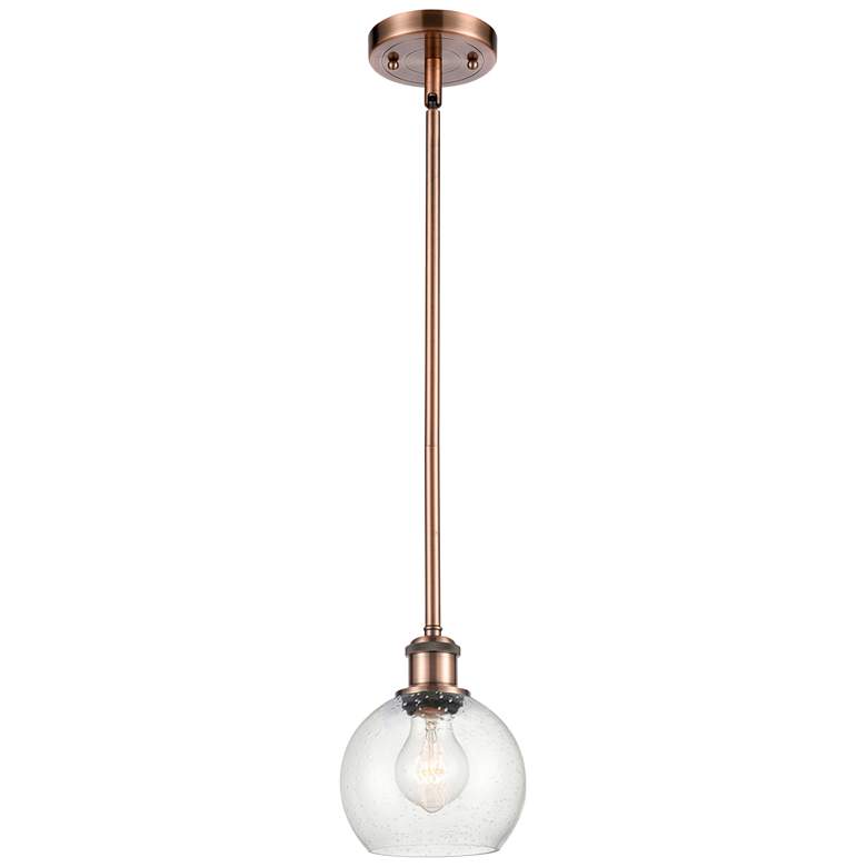 Image 1 Athens 6" Mini Pendant - Antique Copper - Seedy Shade