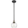 Athens 6" Mini Pendant - Black Antique Brass - Seedy Shade