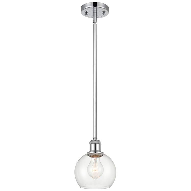Image 1 Athens 6" Mini Pendant - Polished Chrome - Clear Shade