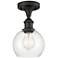 Athens 6" Semi-Flush Mount - Oil Rubbed Bronze - Clear Shade