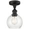 Athens 6" Semi-Flush Mount - Oil Rubbed Bronze - Seedy Shade