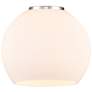 3_Athens 6" Wide Satin Gold Mini Pendant with White Glass more views