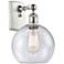 Athens 8" Incandescent Sconce - White & Chrome Finish - Seedy Shad