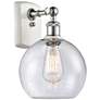 Athens 8" Incandescent Sconce - White &#38; Chrome Finish - Seedy Shad