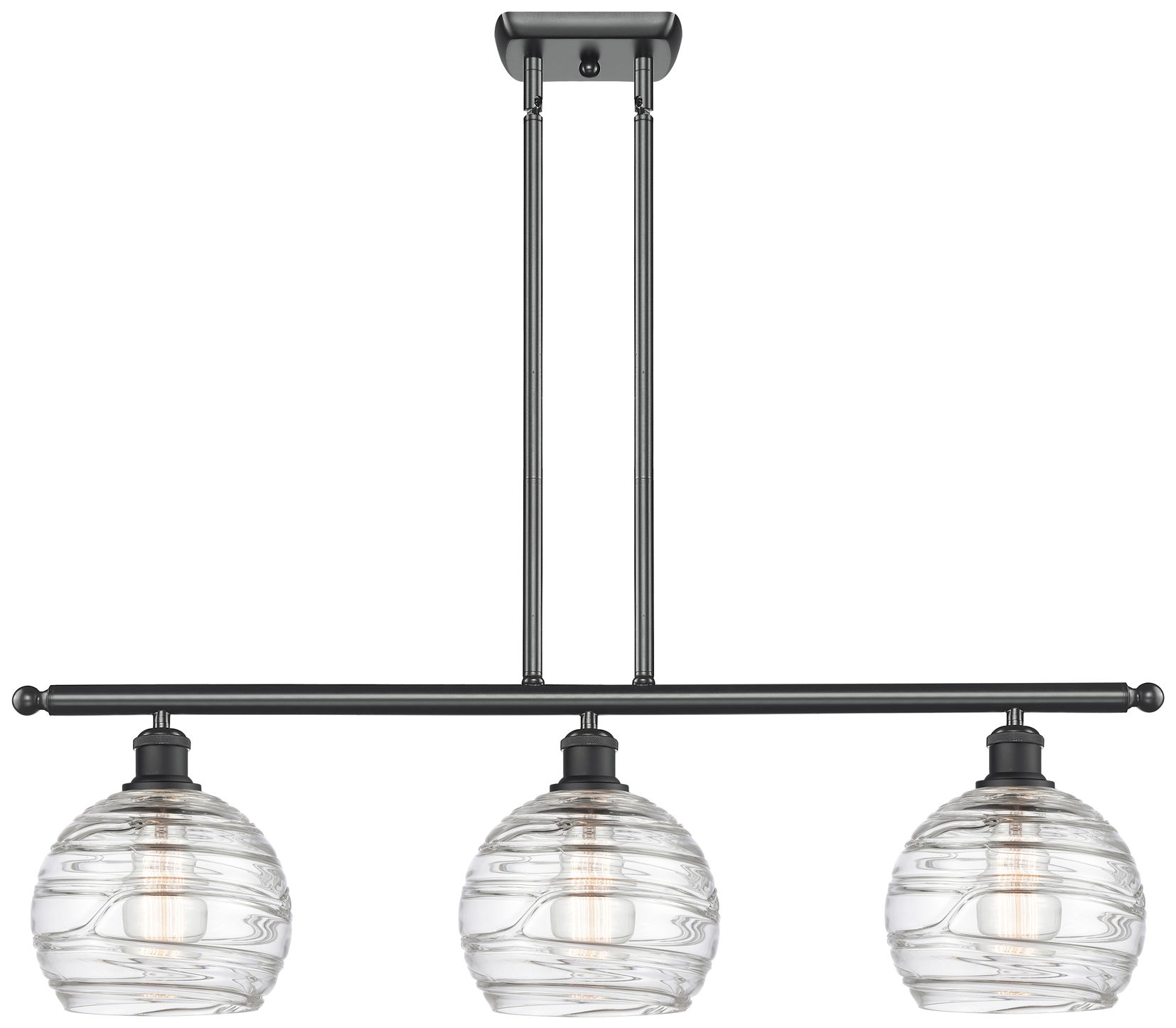 Athens Deco - Satin Nickel - 3lt- Island Light