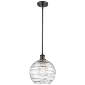 Athens Deco Swirl 10" LED Mini Pendant - Oil Rubbed Bronze - Clear Athens Deco Swirl 10" LED Mini Pendant - Oil Rubbed Bronze - Clear
