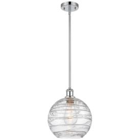 Athens Deco Swirl 10" LED Mini Pendant - Polished Chrome - Clear Deco Athens Deco Swirl 10" LED Mini Pendant - Polished Chrome - Clear Deco