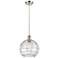 Athens Deco Swirl 10"W Brushed Satin Nickel LED Mini Pendant