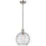 2_Athens Deco Swirl 10"W Brushed Satin Nickel LED Mini Pendant
