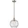 Athens Deco Swirl 10"W Brushed Satin Nickel LED Mini Pendant