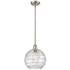 Athens Deco Swirl 10"W Brushed Satin Nickel LED Mini Pendant