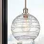 1_Athens Deco Swirl 10"W Brushed Satin Nickel LED Mini Pendant
