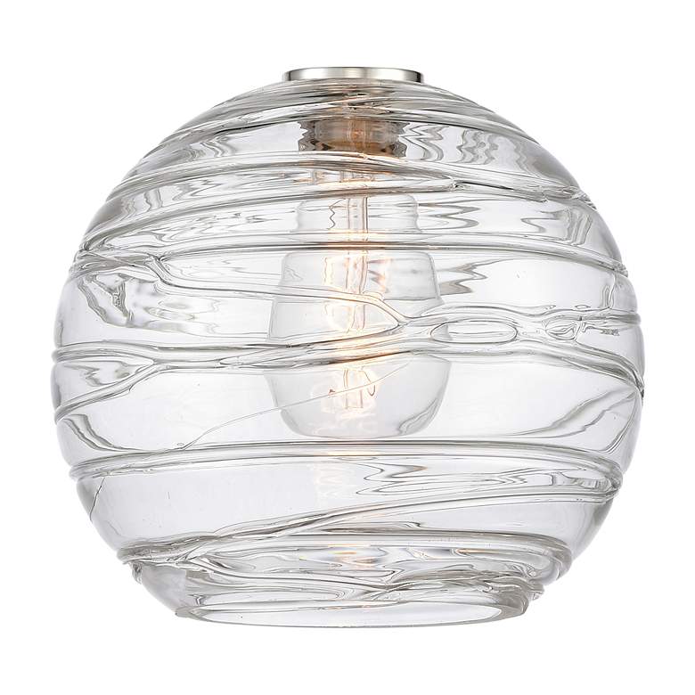 Image 7 Athens Deco Swirl 10"W Brushed Satin Nickel LED Mini Pendant more views