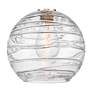 7_Athens Deco Swirl 10"W Brushed Satin Nickel LED Mini Pendant more views