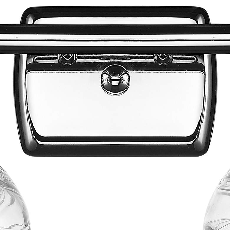 Image 3 Athens Deco Swirl 11"H Polished Chrome 2-Light Wall Sconce more views