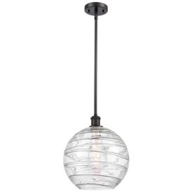 Athens Deco Swirl 12" LED Mini Pendant - Oil Rubbed Bronze - Clear Athens Deco Swirl 12" LED Mini Pendant - Oil Rubbed Bronze - Clear