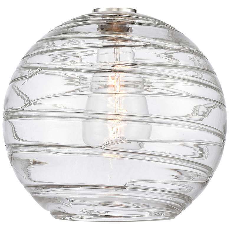 Image 6 Athens Deco Swirl 12" Wide Matte Black LED Mini Pendant more views