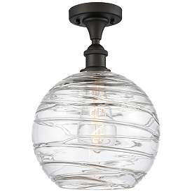 Image1 of Athens Deco Swirl 12"W Oil-Rubbed Bronze LED Ceiling Light