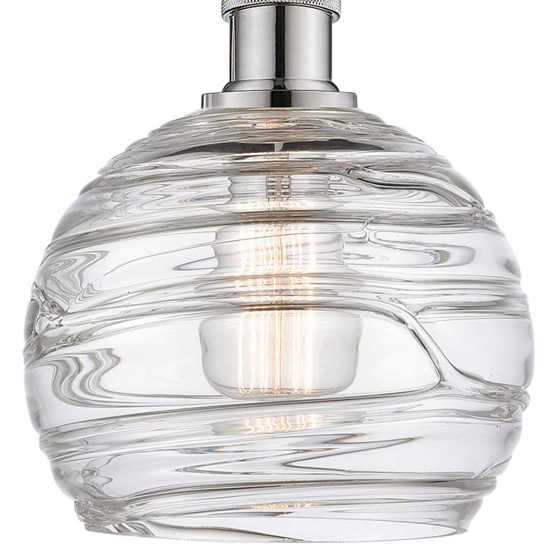 Image 2 Athens Deco Swirl 13 3/4" High Polished Nickel Wall Sconce more views