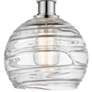Athens Deco Swirl 13 3/4" High Polished Nickel Wall Sconce
