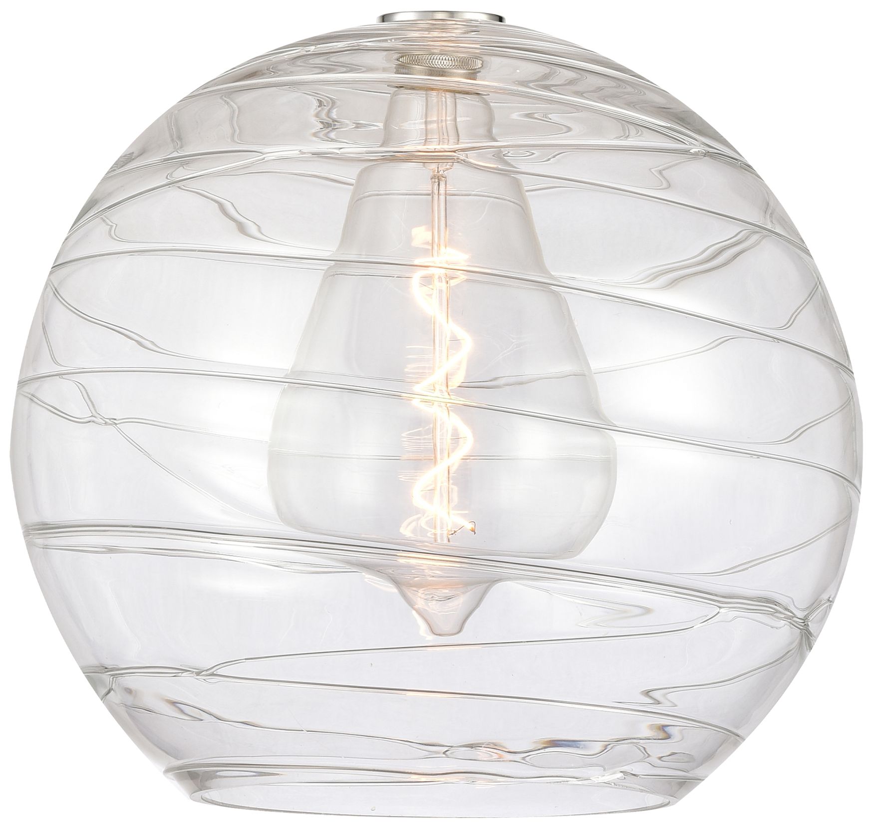 Image 4 Athens Deco Swirl 15 3/4" Wide Matte Black Pendant Light more views