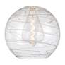 4_Athens Deco Swirl 17 3/4" Wide Matte Black Pendant Light more views