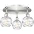 Athens Deco Swirl 17 3/4" Wide Satin Nickel Ceiling Light