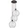 Athens Deco Swirl 18 1/2" Wide Bronze Multi-Light Pendant