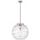 Athens Deco Swirl 18"W Brushed Satin Nickel Pendant Light