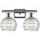 Athens Deco Swirl 2 Light 18" LED Bath Light - Chrome - Clear Deco Swi