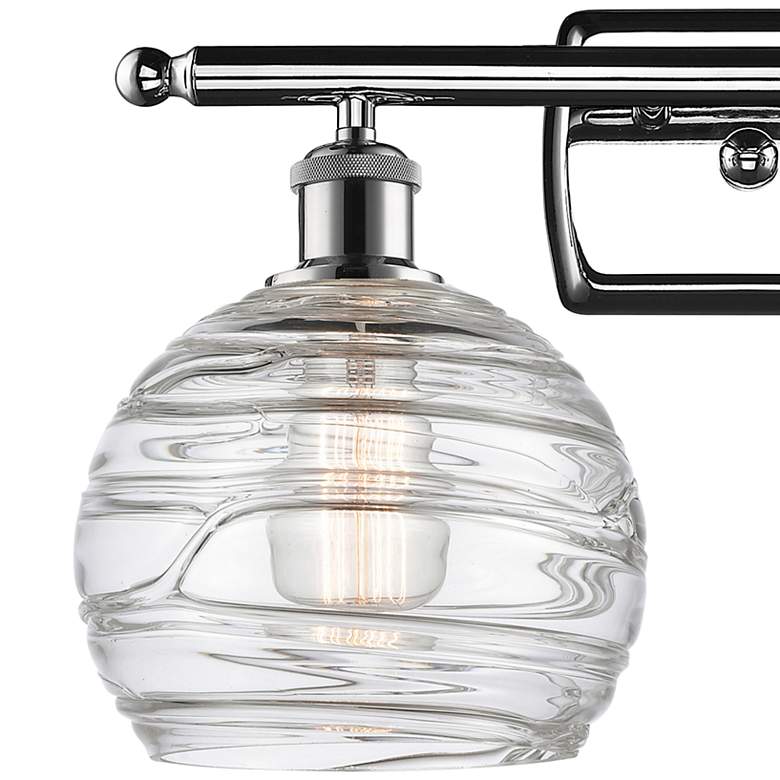 Image 2 Athens Deco Swirl 2 Light 18" LED Bath Light - Chrome - Clear Deco Swi more views