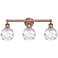 Athens Deco Swirl 23 3/4"W Antique Copper 3-Light Bath Light