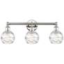 1_Athens Deco Swirl 23 3/4"W Nickel 3-Light Vanity Bath Light