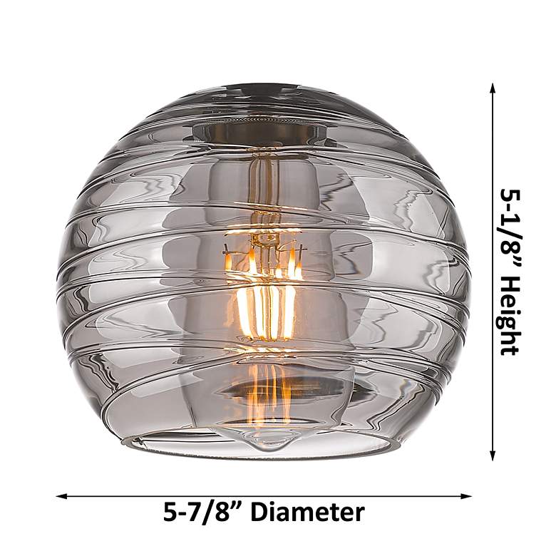 Image 4 Athens Deco Swirl 26" Wide Black 3-Light Bath Vanity Light more views