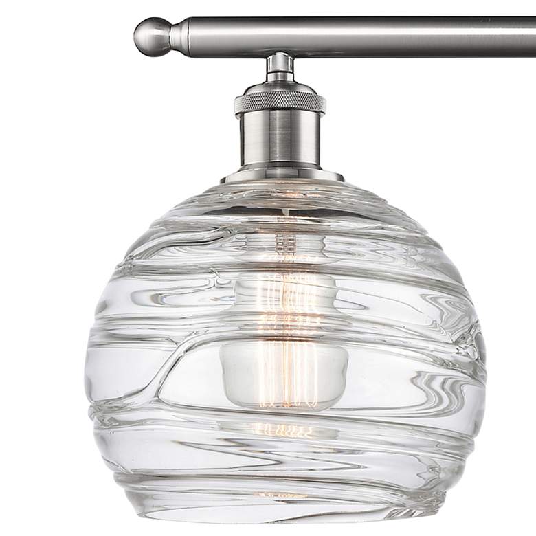 Image 2 Athens Deco Swirl 26" Wide Satin Nickel 3-Light Bath Light more views