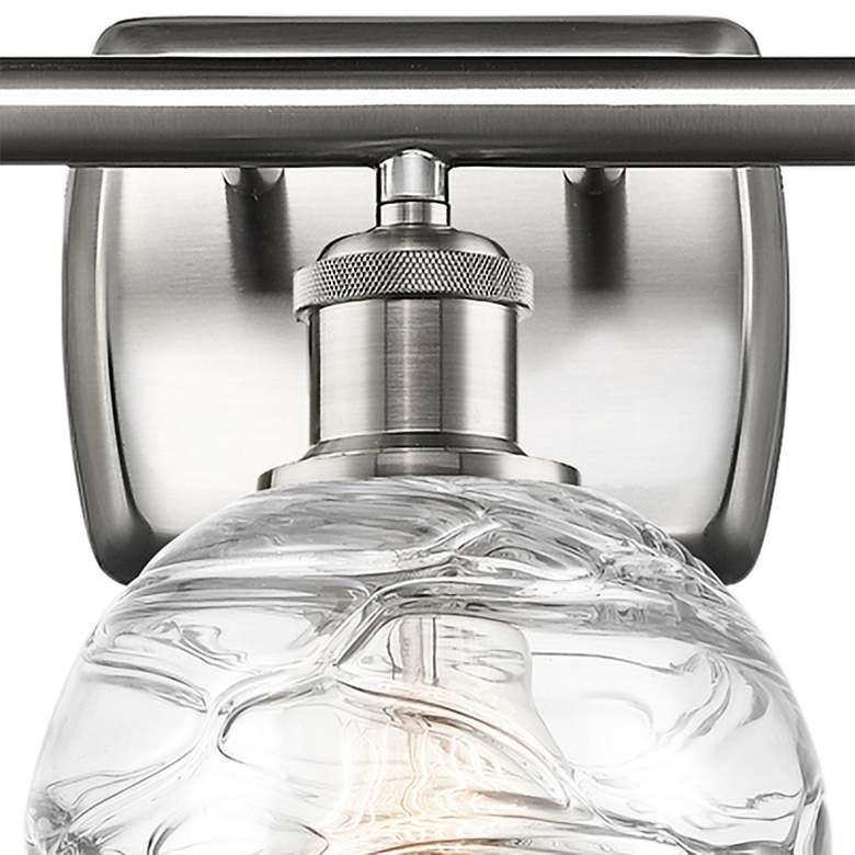 Image 3 Athens Deco Swirl 26" Wide Satin Nickel 3-Light Bath Light more views