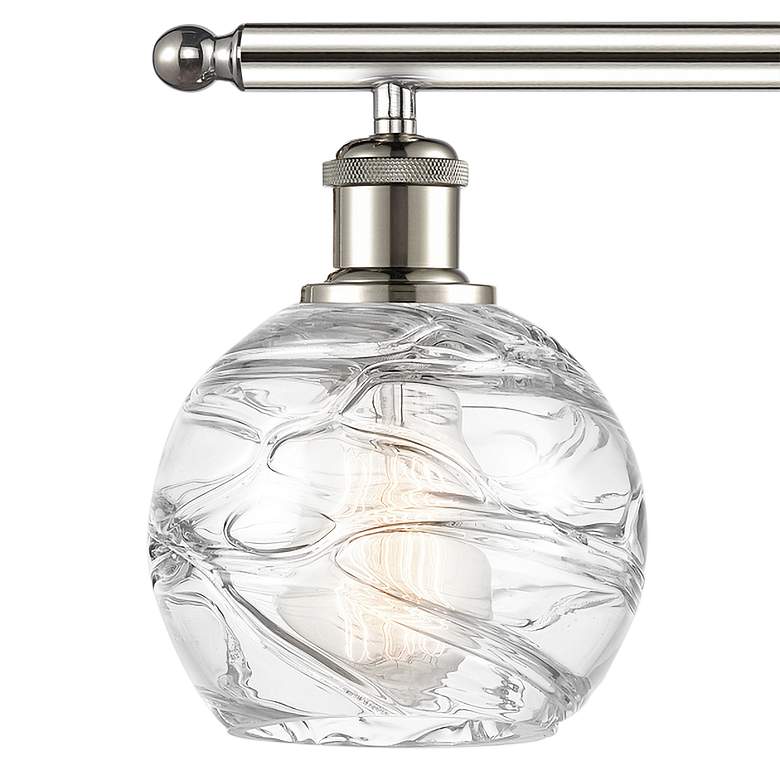 Image 2 Athens Deco Swirl 26 inchW Polished Nickel 3-Light Bath Light more views