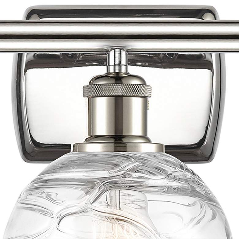 Image 3 Athens Deco Swirl 26"W Polished Nickel 3-Light Bath Light more views