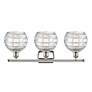 2_Athens Deco Swirl 28"W Nickel Clear Glass 3-Light Bath Light more views