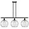 Athens Deco Swirl 3 Light 37" Island Light - Oil Rubbed Bronze - Clea
