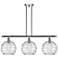Athens Deco Swirl 3 Light 37" LED Island Light - Polished Chrome  - Cl