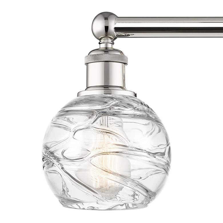 Image 2 Athens Deco Swirl 33"W Polished Nickel 4-Light Bath Light more views