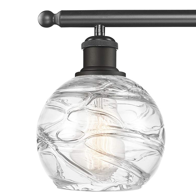 Image 2 Athens Deco Swirl 36"W Oil-Rubbed Bronze 4-Light Bath Light more views