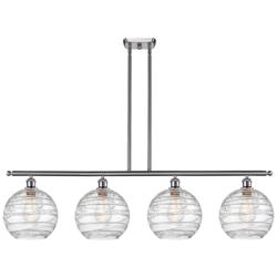 Athens Deco Swirl 48 1/4"W Brushed Nickel LED Island Pendant