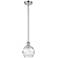 Athens Deco Swirl 6" LED Mini Pendant - Polished Chrome - Clear Deco S