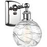 Athens Deco Swirl 6" LED Sconce - Chrome Finish - Swirl Shade