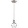Athens Deco Swirl 6" Wide Brushed Satin Nickel Mini Pendant